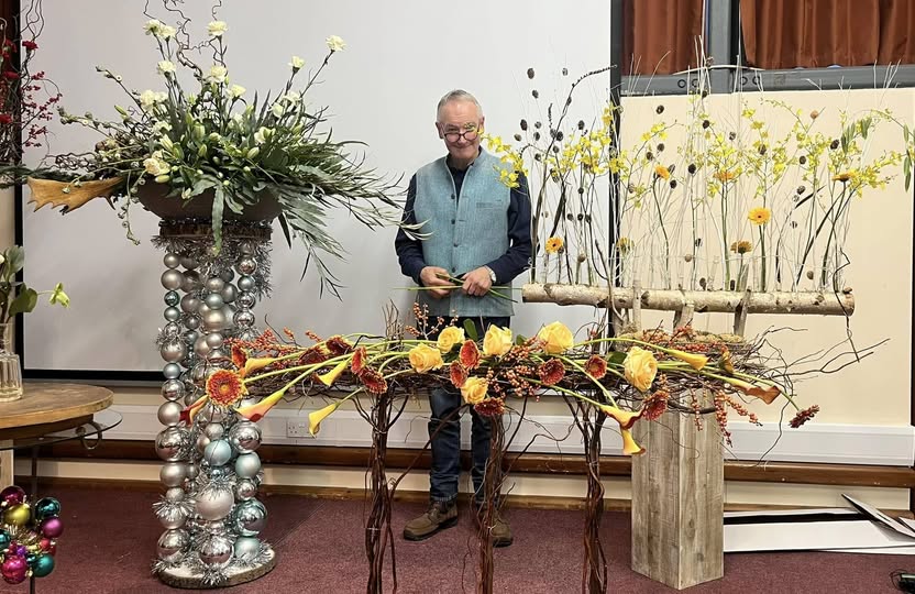 “Stems & Stuff” Flower Arranging Demonstration by Nick Grounds